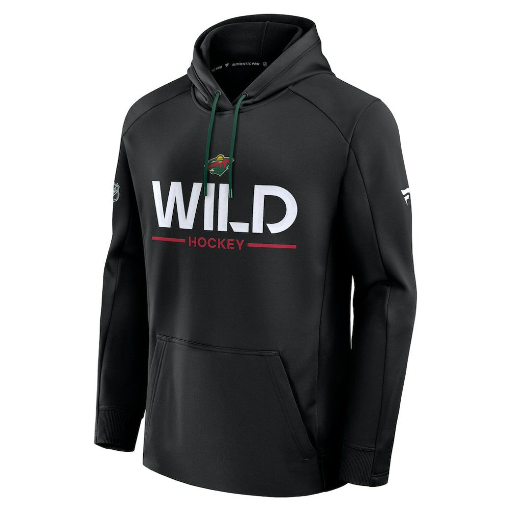 Minnesota Wild Fanatics Authentic Pro Rink Hoodie - Black - NHL 202494007