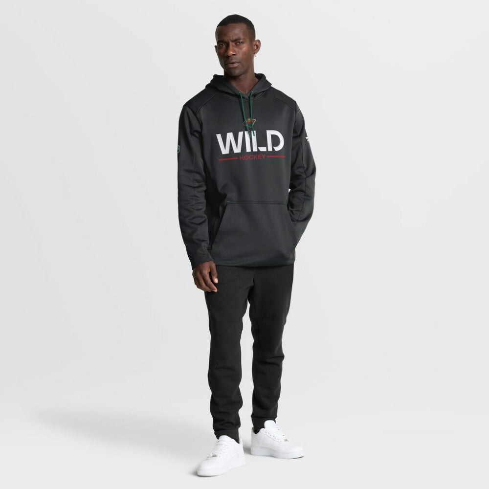 Minnesota Wild Fanatics Authentic Pro Rink Hoodie - Black - NHL 202494007