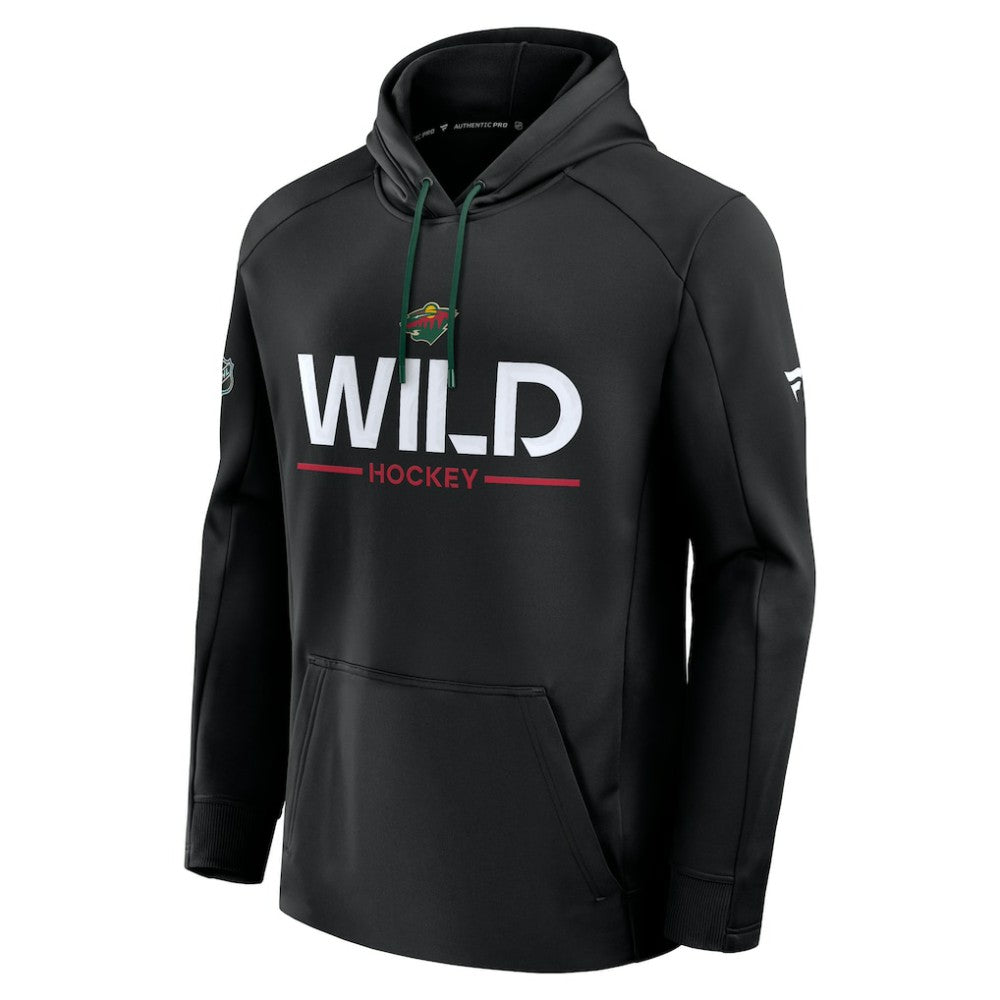Minnesota Wild Fanatics Authentic Pro Rink Hoodie - Black - NHL 202494007