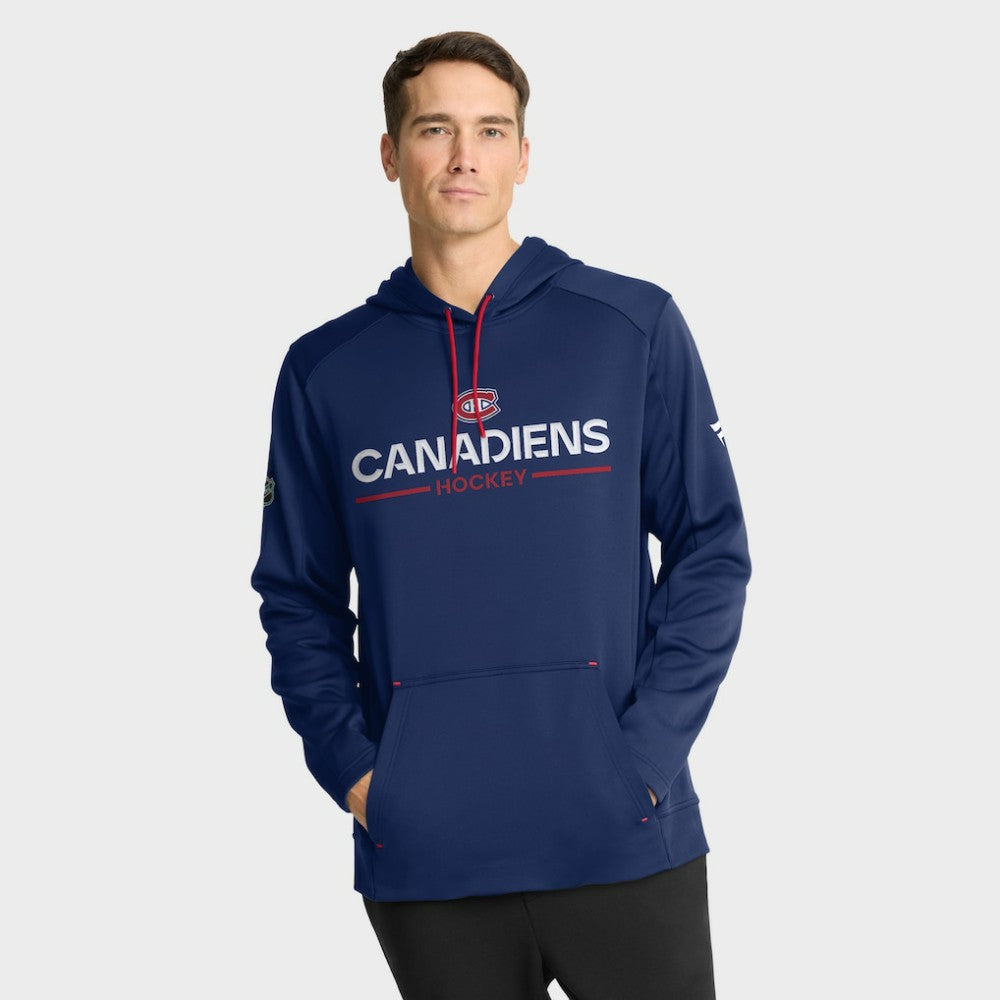 Montreal Canadiens Fanatics Authentic Pro Rink Hoodie - Navy - NHL 202494009