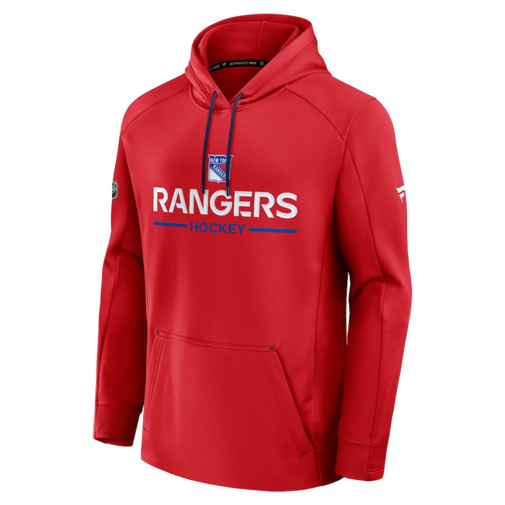 New York Rangers Fanatics Authentic Pro Rink Hoodie - Red - NHL 202494013