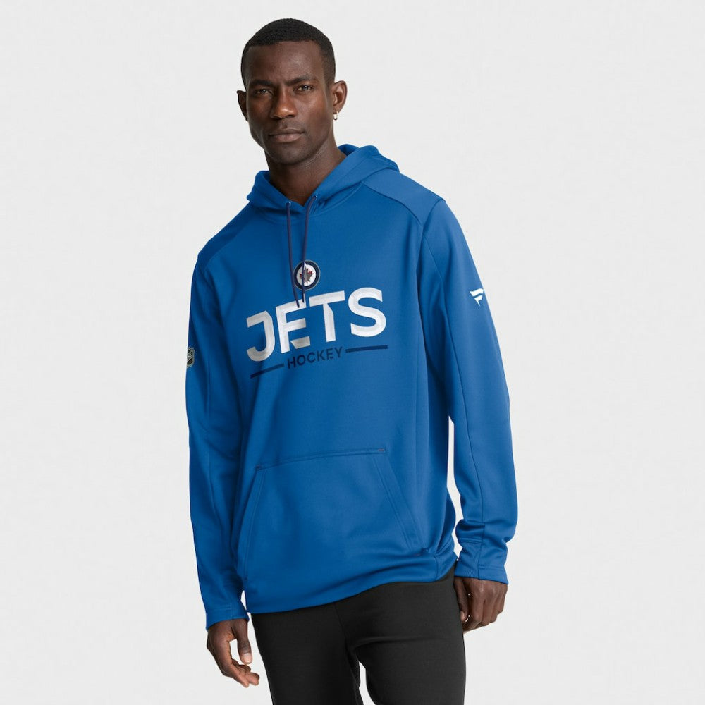 Winnipeg Jets Fanatics Authentic Pro Rink Hoodie - Blue - NHL 202494018