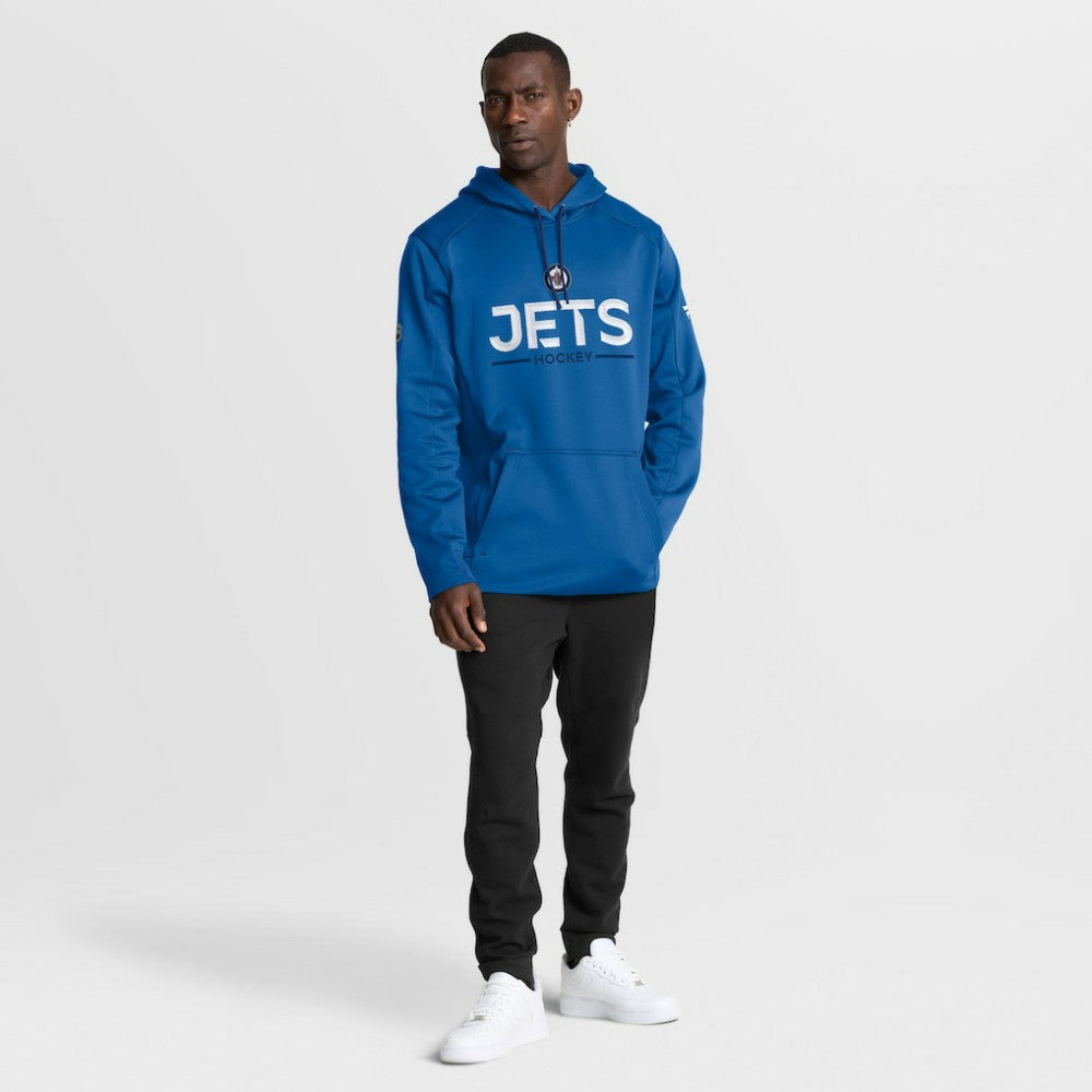 Winnipeg Jets Fanatics Authentic Pro Rink Hoodie - Blue - NHL 202494018