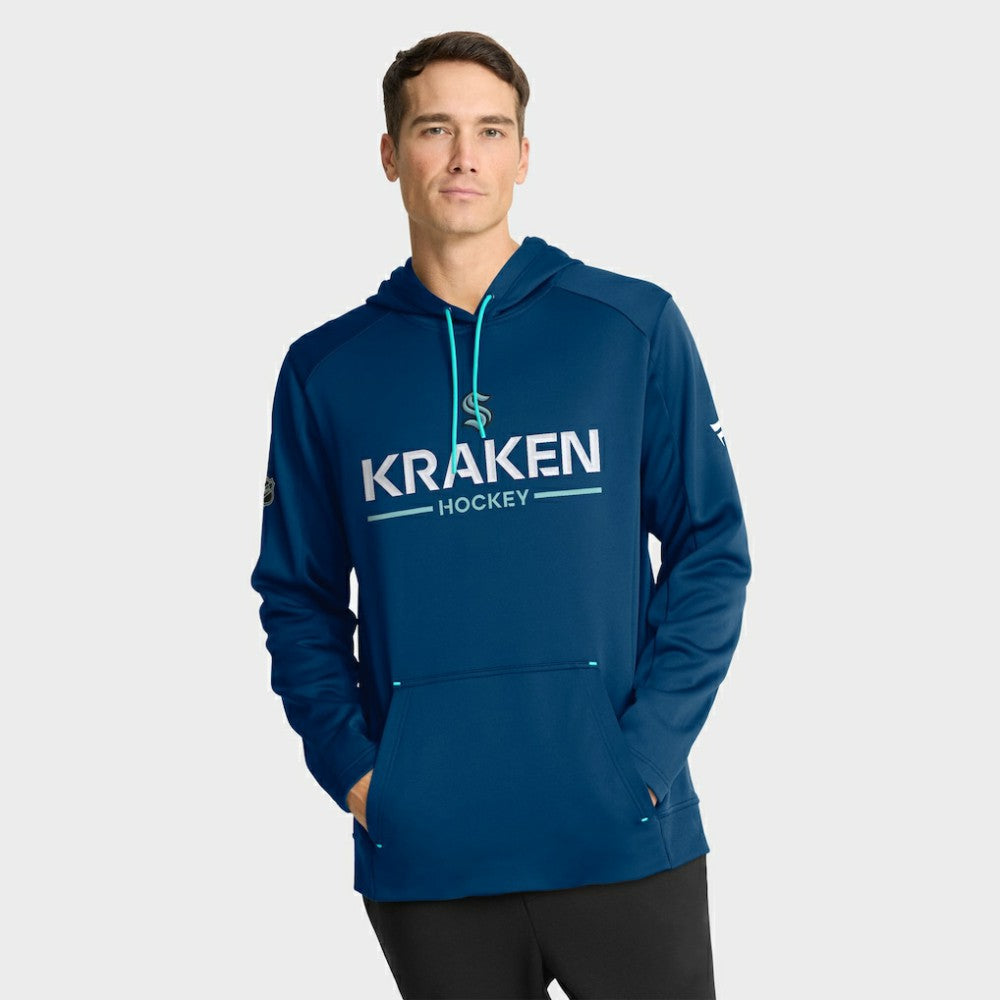 Seattle Kraken Fanatics Authentic Pro Rink Hoodie - Deep Sea Blue - NHL 202494029