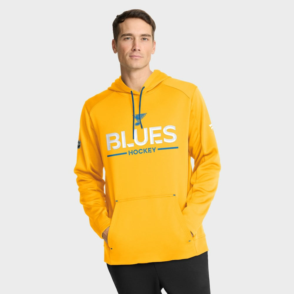 St. Louis Blues Fanatics Authentic Pro Rink Hoodie - Gold - NHL 202494033