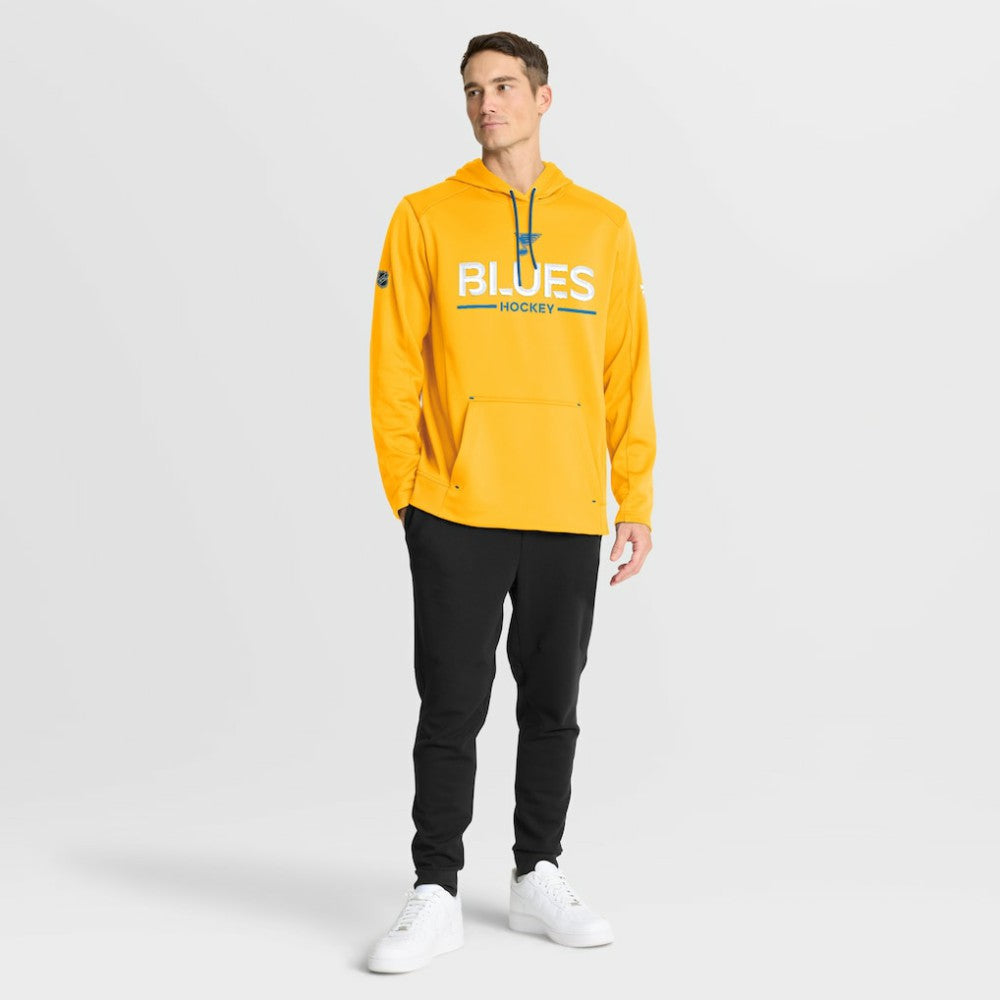 St. Louis Blues Fanatics Authentic Pro Rink Hoodie - Gold - NHL 202494033