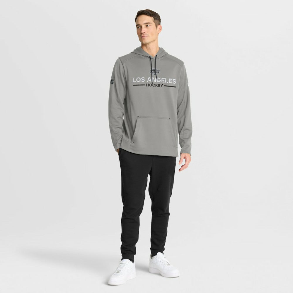 Los Angeles Kings Fanatics Authentic Pro Rink Hoodie - Silver - NHL 202494038