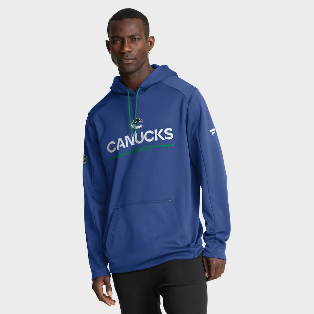 Vancouver Canucks Fanatics Authentic Pro Rink Hoodie - Blue - NHL 202494042