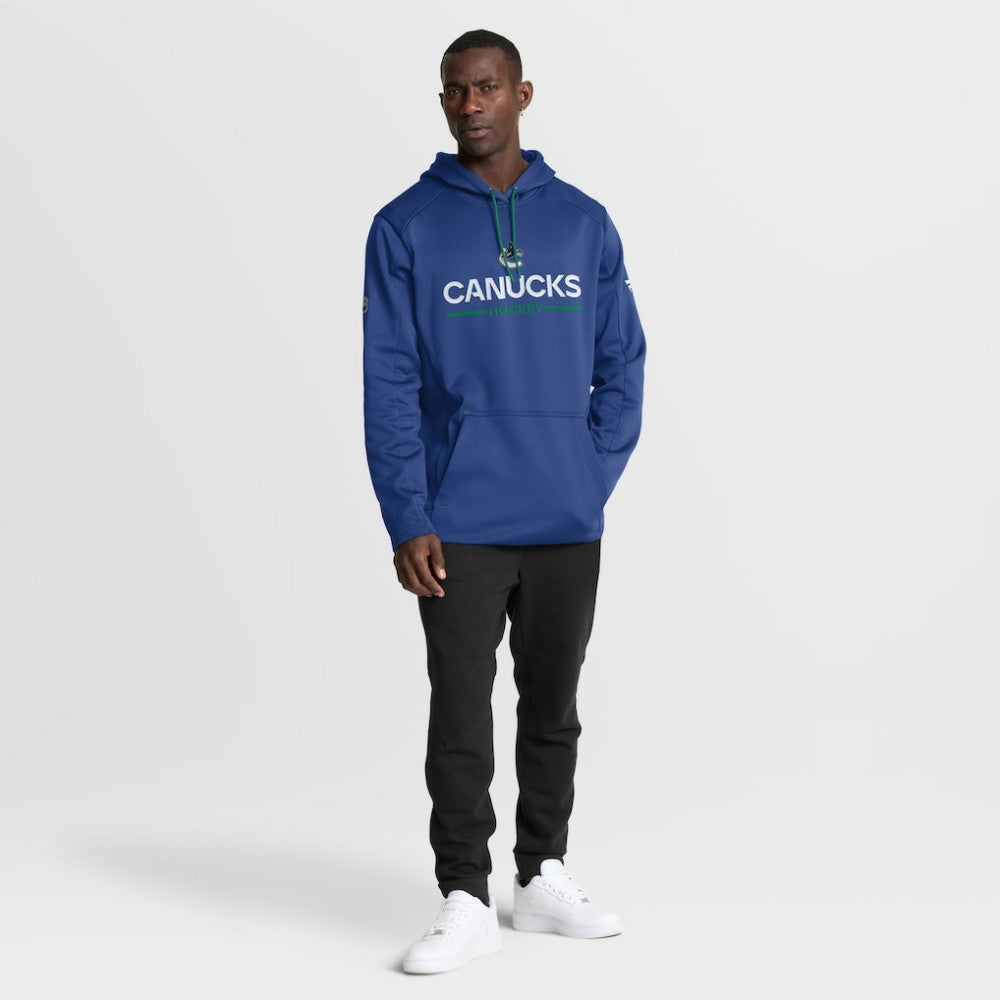 Vancouver Canucks Fanatics Authentic Pro Rink Hoodie - Blue - NHL 202494042
