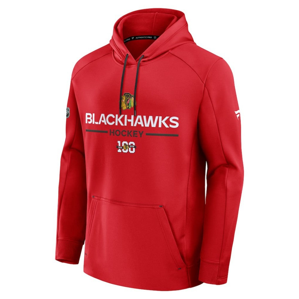 Chicago Blackhawks Fanatics Authentic Pro Centennial Rink Hoodie - Red - NHL 202494049