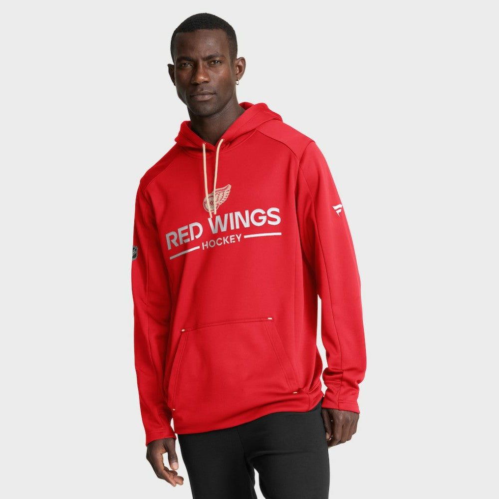 Detroit Red Wings Fanatics Authentic Pro Centennial Rink Hoodie - Red - NHL 202494050