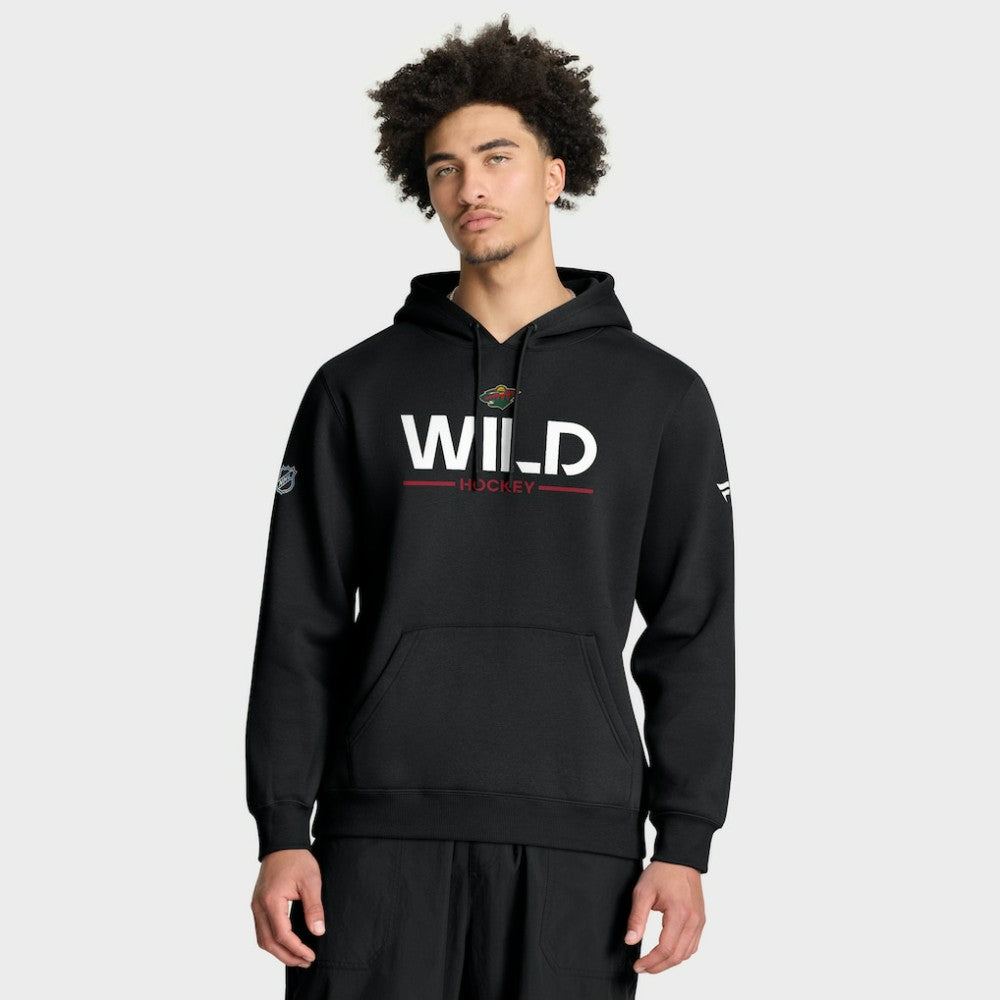 Minnesota Wild Fanatics Authentic Pro Primary Hoodie - Black - NHL 202494083