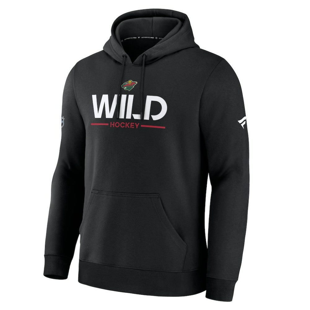 Minnesota Wild Fanatics Authentic Pro Primary Hoodie - Black - NHL 202494083