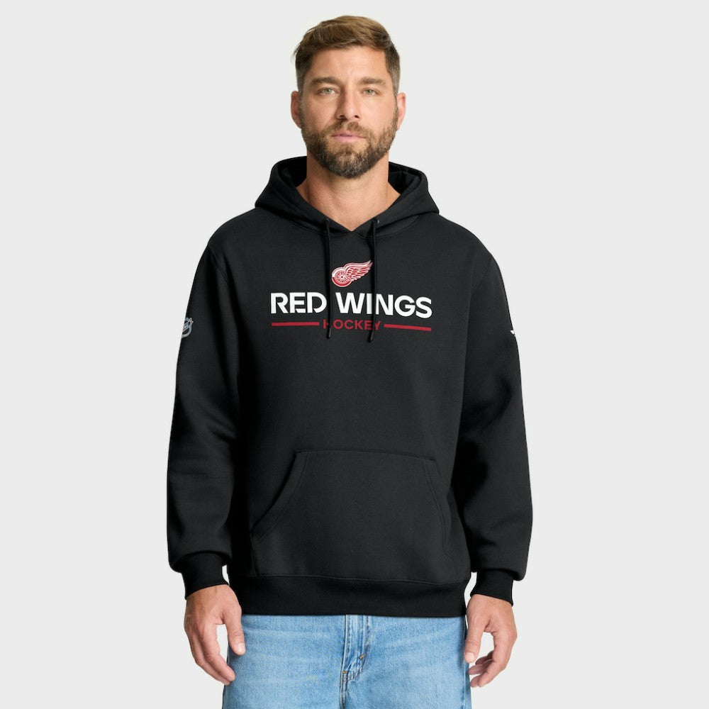 Detroit Red Wings Fanatics Authentic Pro Primary Hoodie - Black - NHL 202494085
