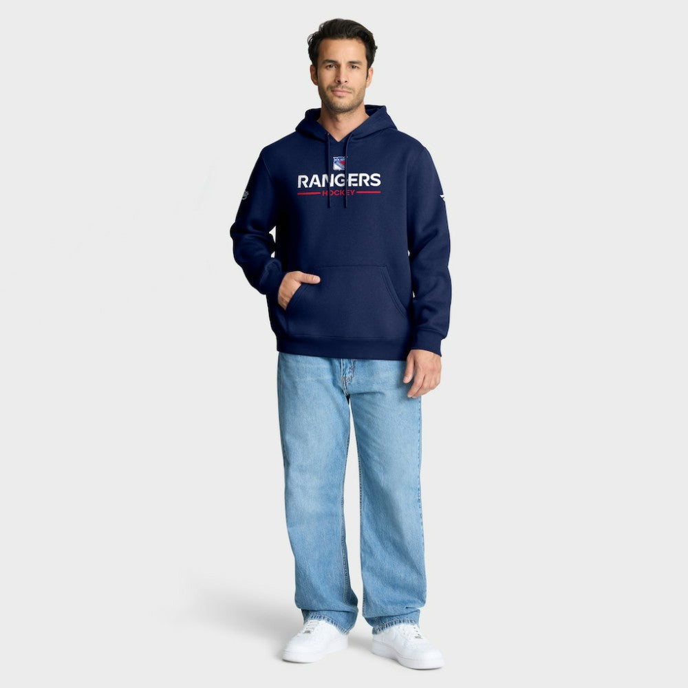 New York Rangers Fanatics Authentic Pro Primary Hoodie - Navy - NHL 202494113
