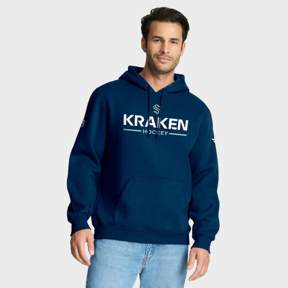Seattle Kraken Fanatics Authentic Pro Primary Hoodie - Deep Sea Blue - NHL 202494143