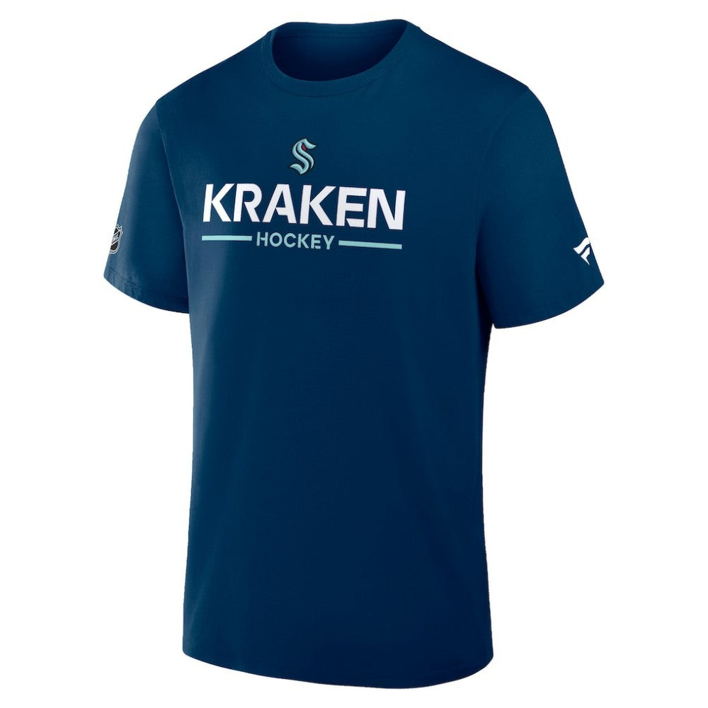 Seattle Kraken Fanatics Authentic Pro Primary T-Shirt - Deep Sea Blue - NHL 202494324