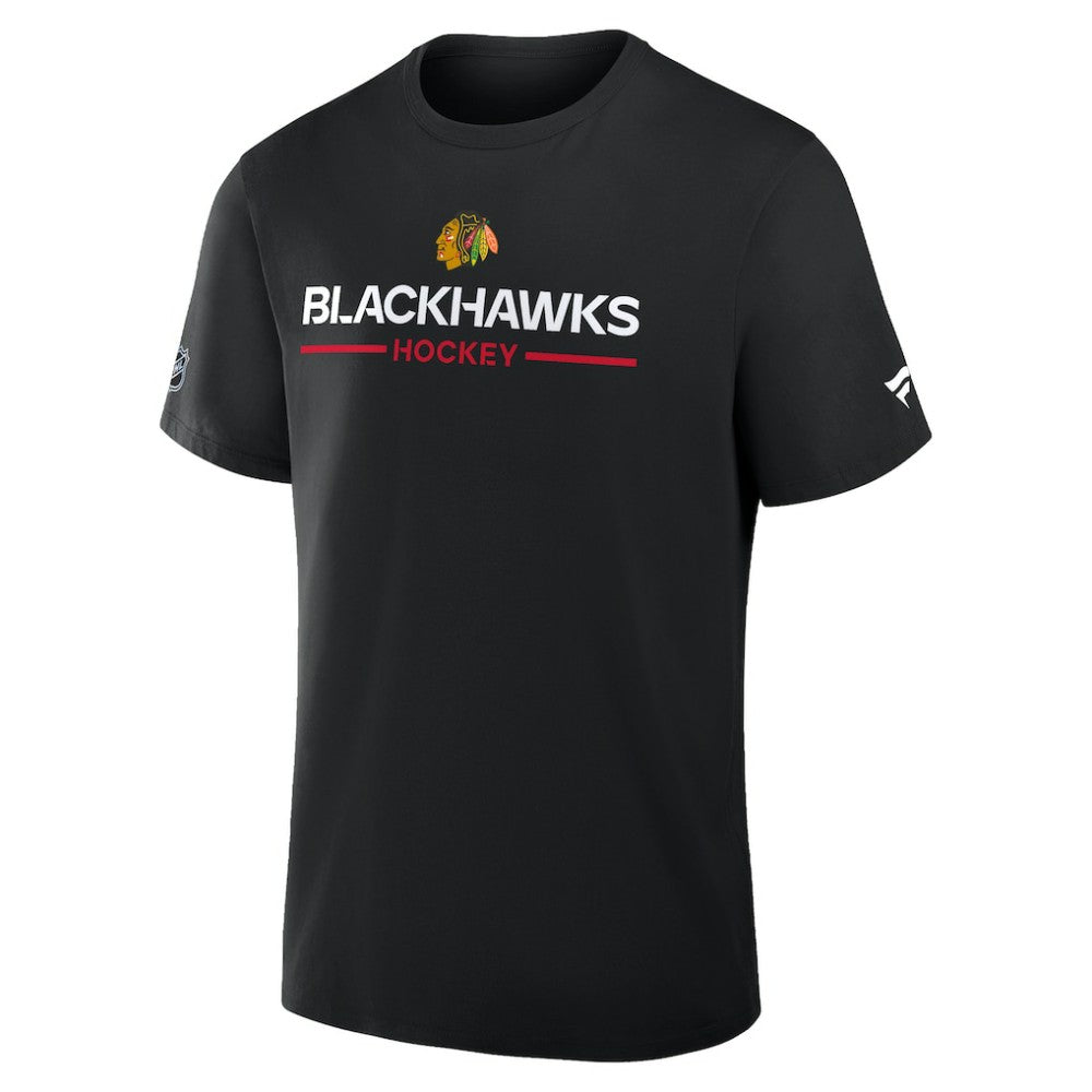 Chicago Blackhawks Fanatics Authentic Pro Primary T-Shirt - Black - NHL 202494339