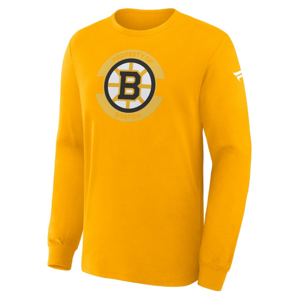 Boston Bruins Fanatics Authentic Pro Property Of Practice Long Sleeve T-Shirt - Gold - NHL 202494466