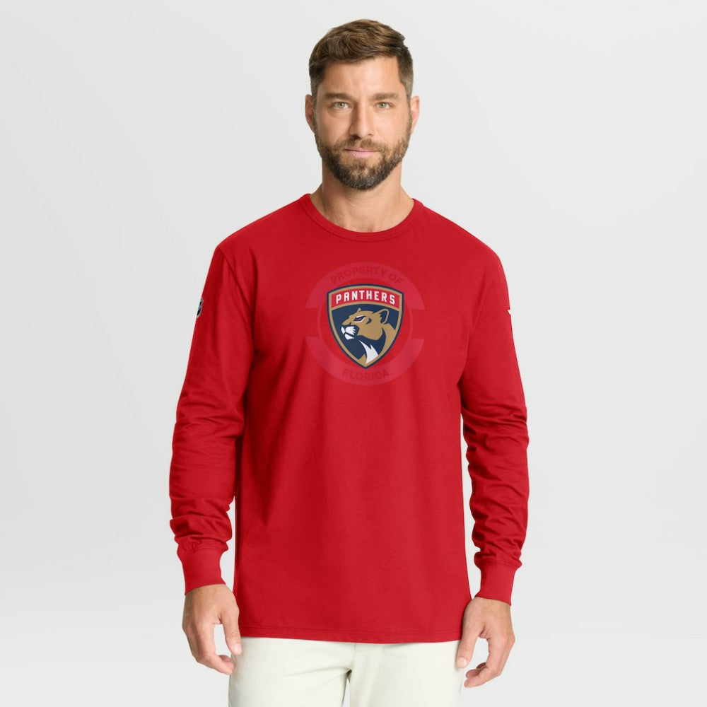 Florida Panthers Fanatics Authentic Pro Property Of Practice Long Sleeve T-Shirt - Red - NHL 202494476