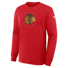 Chicago Blackhawks Fanatics Authentic Pro Property Of Practice Long Sleeve T-Shirt - Red - NHL 202494484