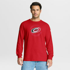 Carolina Hurricanes Fanatics Authentic Pro Property Of Practice Long Sleeve T-Shirt - Red - NHL 202494490