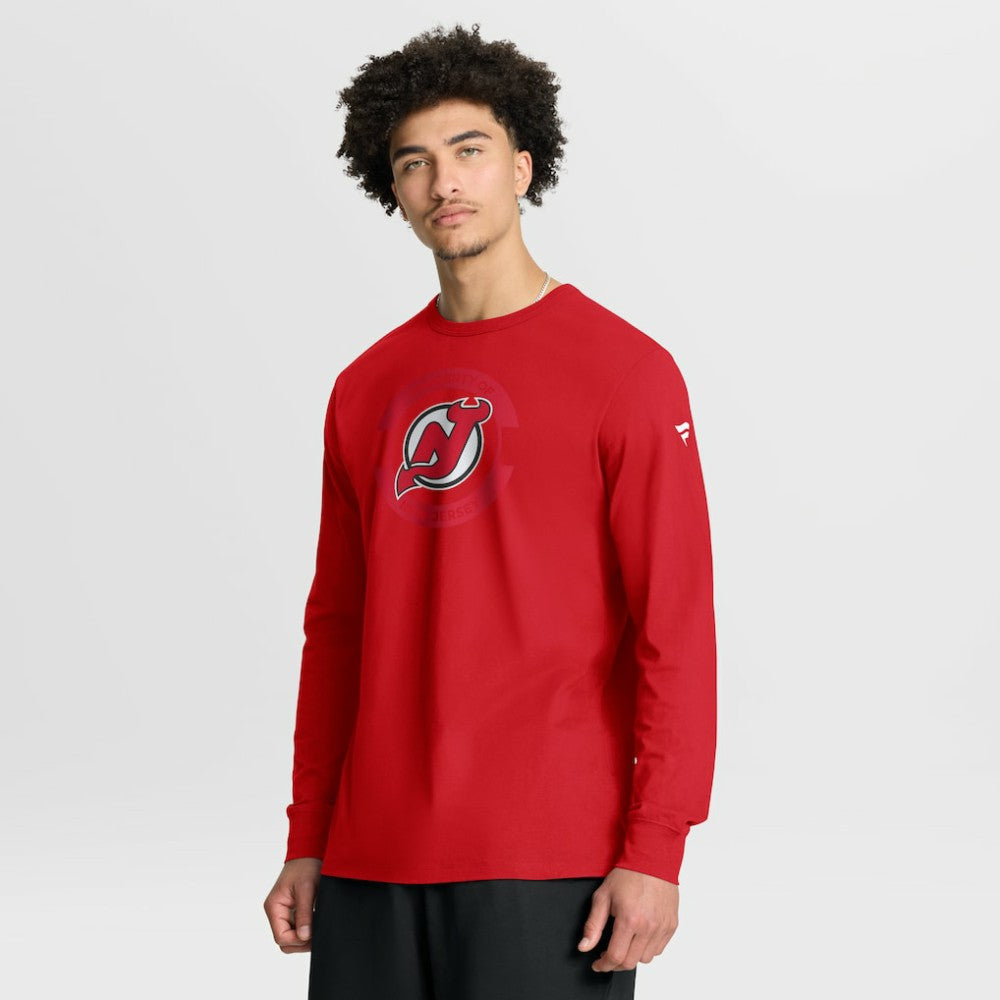 New Jersey Devils Fanatics Authentic Pro Property Of Practice Long Sleeve T-Shirt - Red - NHL 202494511