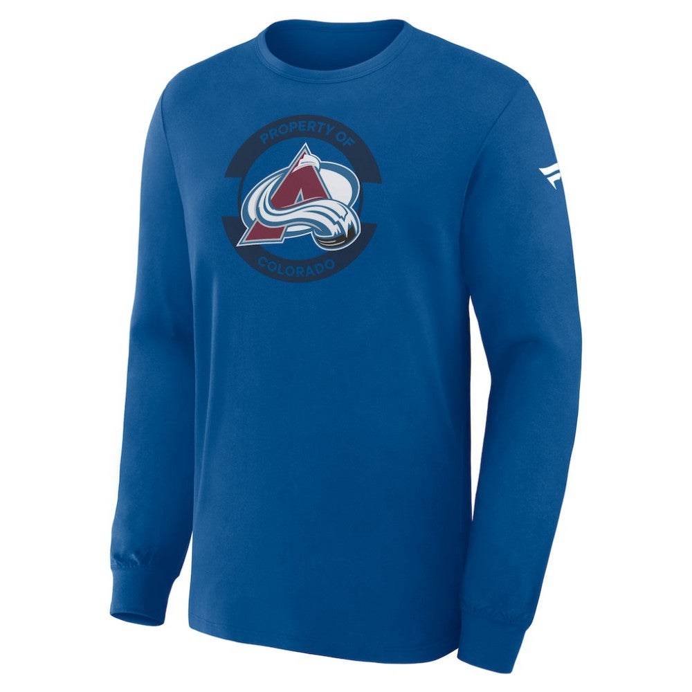 Colorado Avalanche Fanatics Authentic Pro Property Of Practice Long Sleeve T-Shirt - Blue - NHL 202494512