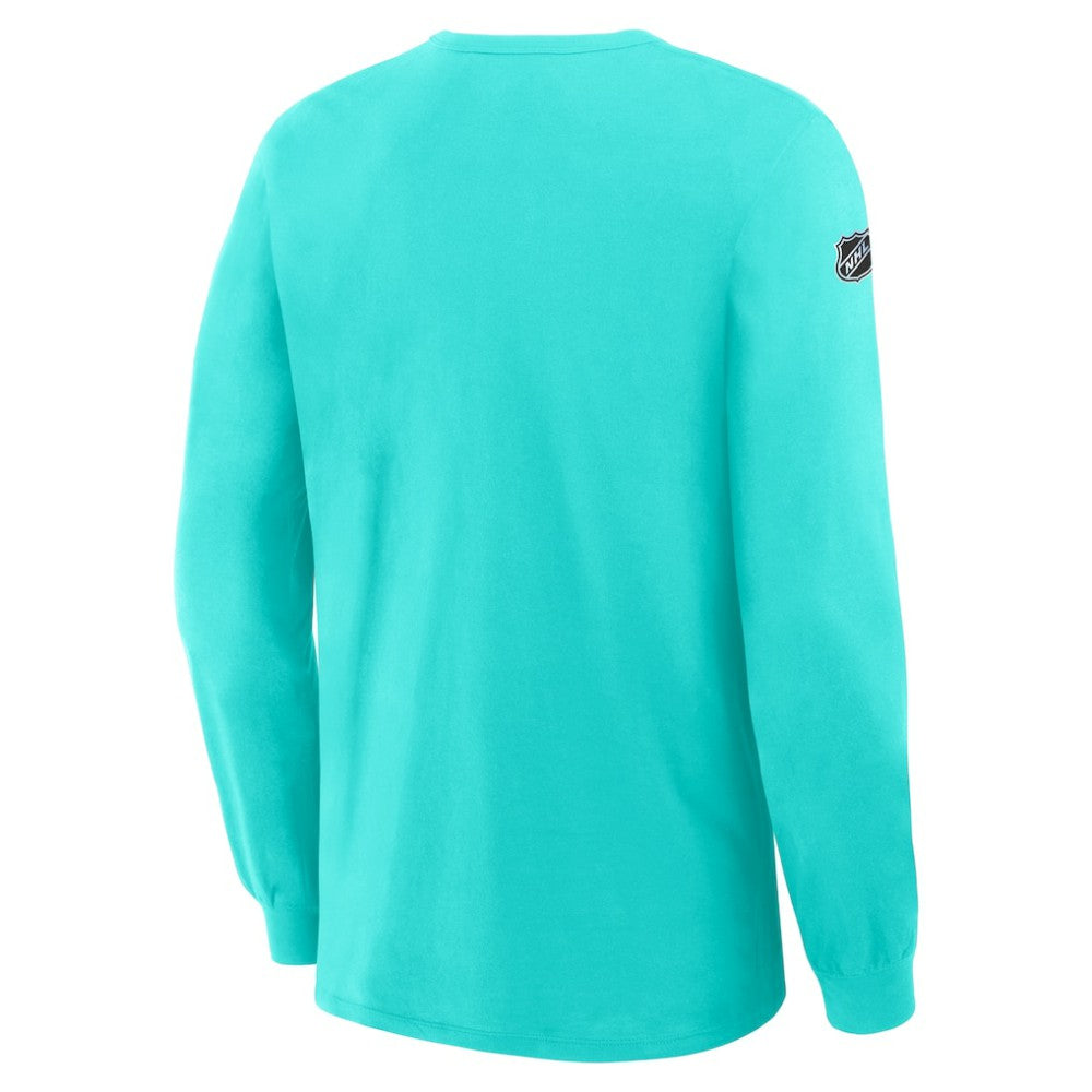 Seattle Kraken Fanatics Authentic Pro Property Of Practice Long Sleeve T-Shirt - Light Blue - NHL 202494521