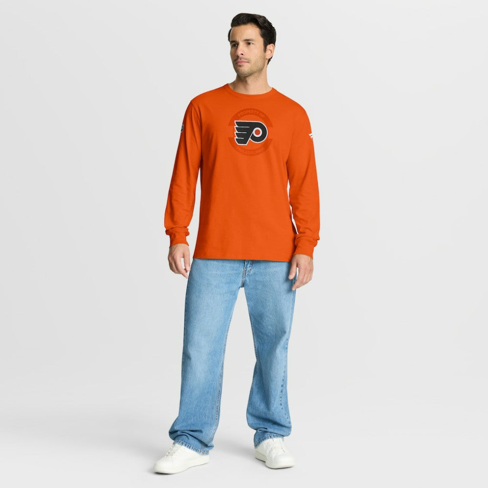 Philadelphia Flyers Fanatics Authentic Pro Property Of Practice Long Sleeve T-Shirt - Orange - NHL 202494533