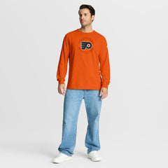 Philadelphia Flyers Fanatics Authentic Pro Property Of Practice Long Sleeve T-Shirt - Orange - NHL 202494533