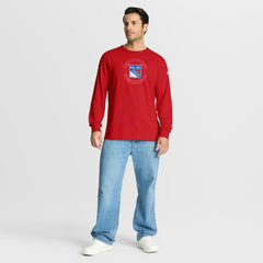 New York Rangers Fanatics Authentic Pro Property Of Practice Long Sleeve T-Shirt - Red - NHL 202494541