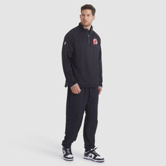 New Jersey Devils Fanatics Authentic Pro Rink Raglan Quarter-Zip Pullover - Black - NHL 202495199
