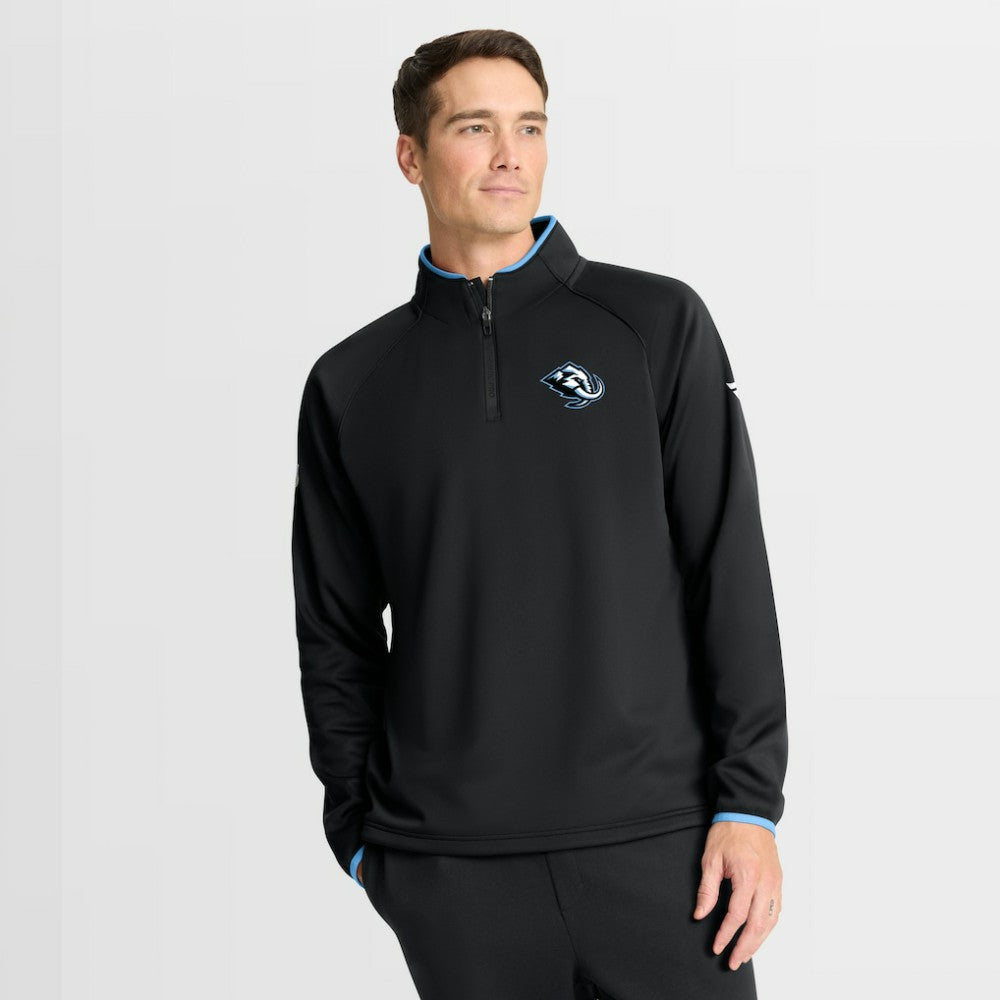 Utah Mammoth Fanatics Authentic Pro Rink Raglan Quarter-Zip Pullover - Black - NHL 202495202