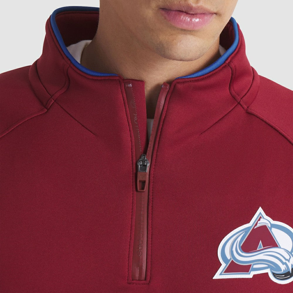 Colorado Avalanche Fanatics Authentic Pro Rink Raglan Quarter-Zip Pullover - Burgundy - NHL 202495208