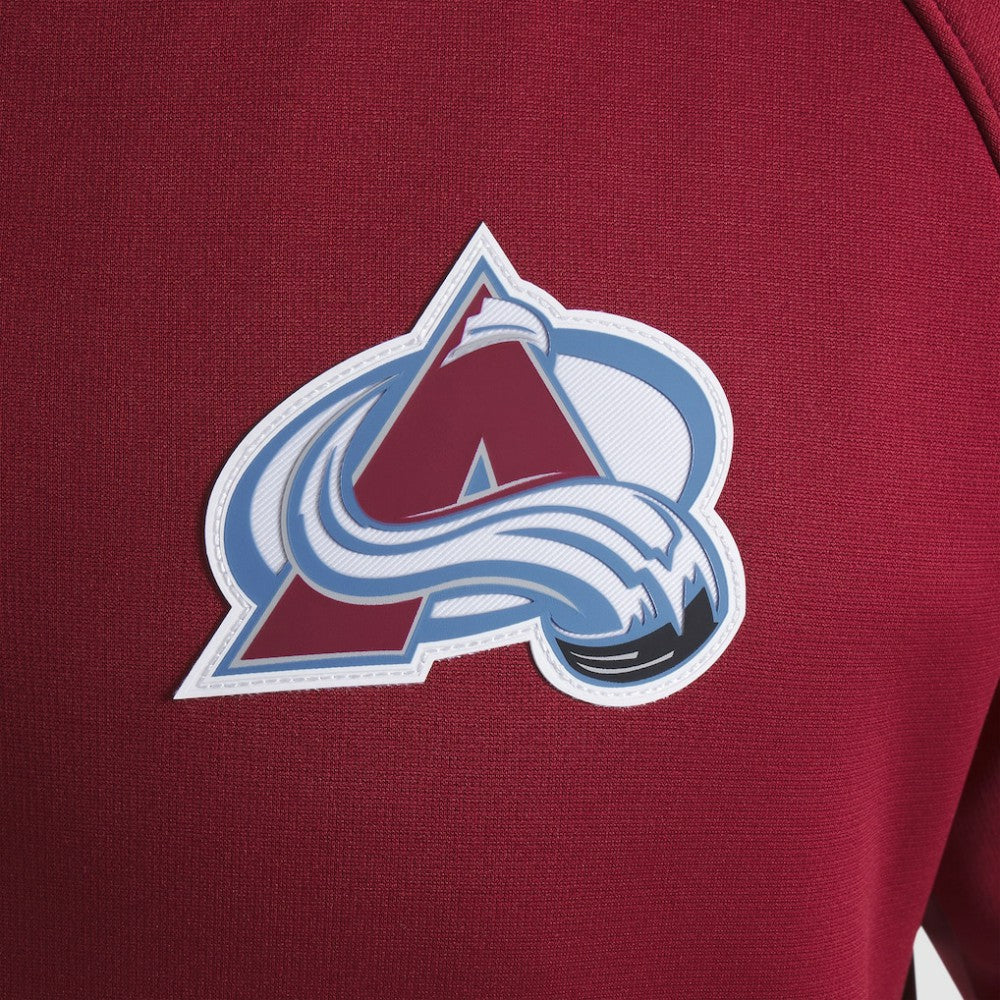 Colorado Avalanche Fanatics Authentic Pro Rink Raglan Quarter-Zip Pullover - Burgundy - NHL 202495208