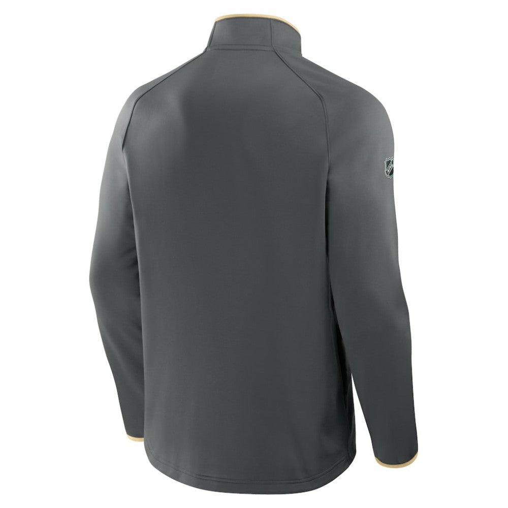 Vegas Golden Knights Fanatics Authentic Pro Rink Raglan Quarter-Zip Pullover - Black - NHL 202495225