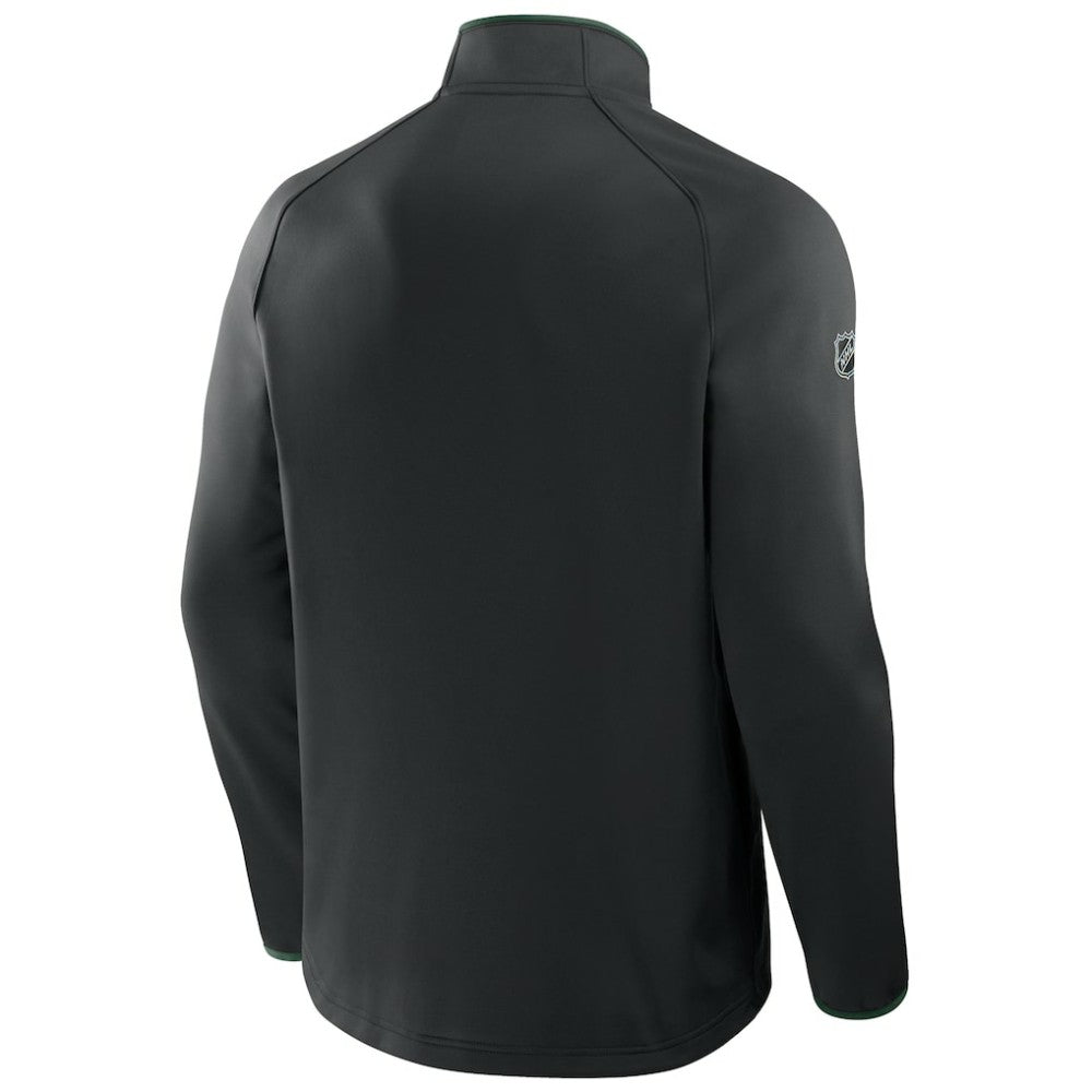 Minnesota Wild Fanatics Authentic Pro Rink Raglan Quarter-Zip Pullover - Black - NHL 202495228