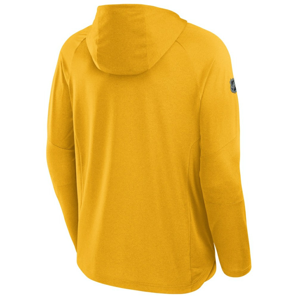 Nashville Predators Fanatics Authentic Pro Rink Hoodie - Gold - NHL 202495236