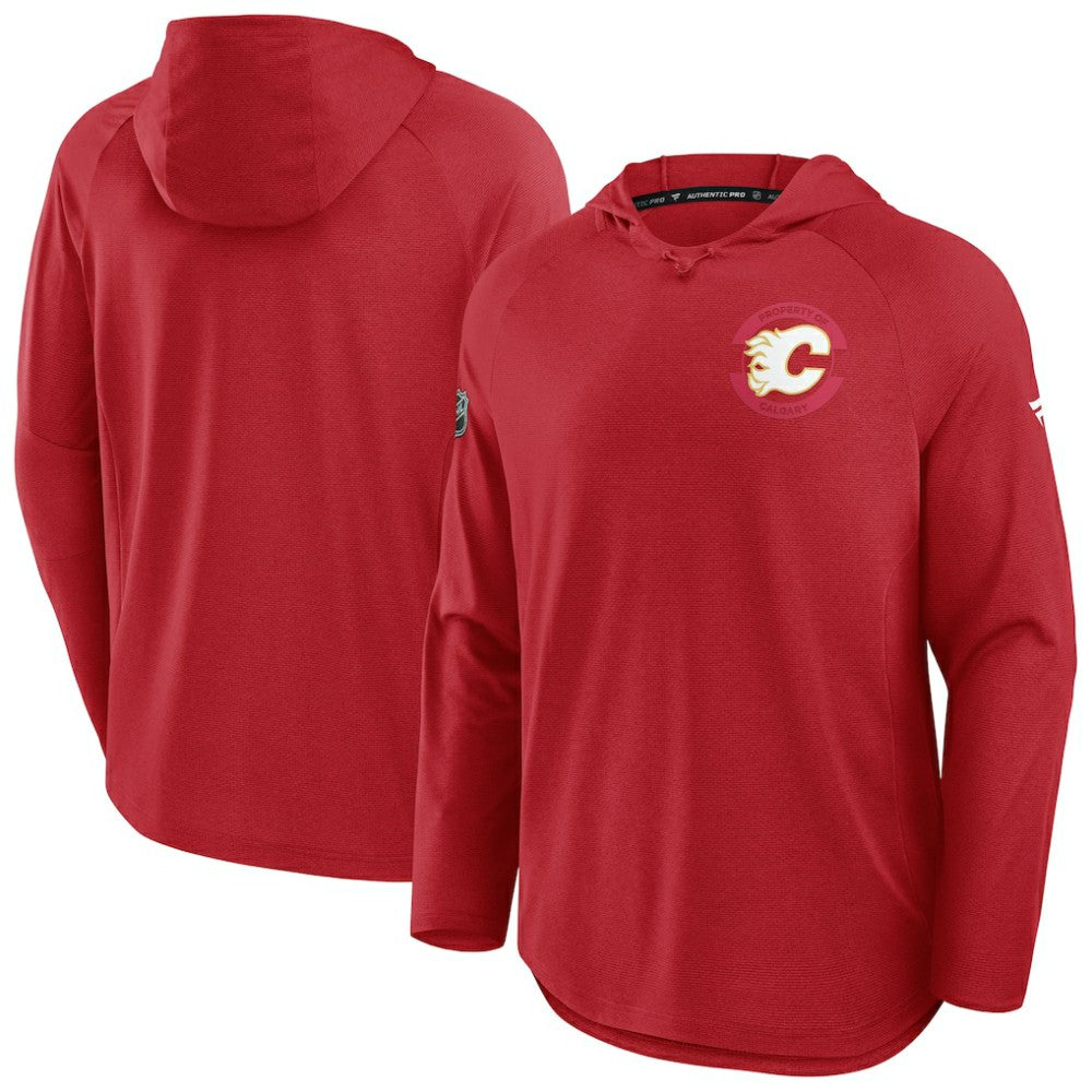 Calgary Flames Fanatics Authentic Pro Rink Hoodie - Red - NHL 202495237