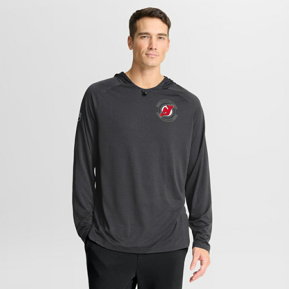 New Jersey Devils Fanatics Authentic Pro Rink Hoodie - Charcoal - NHL 202495244