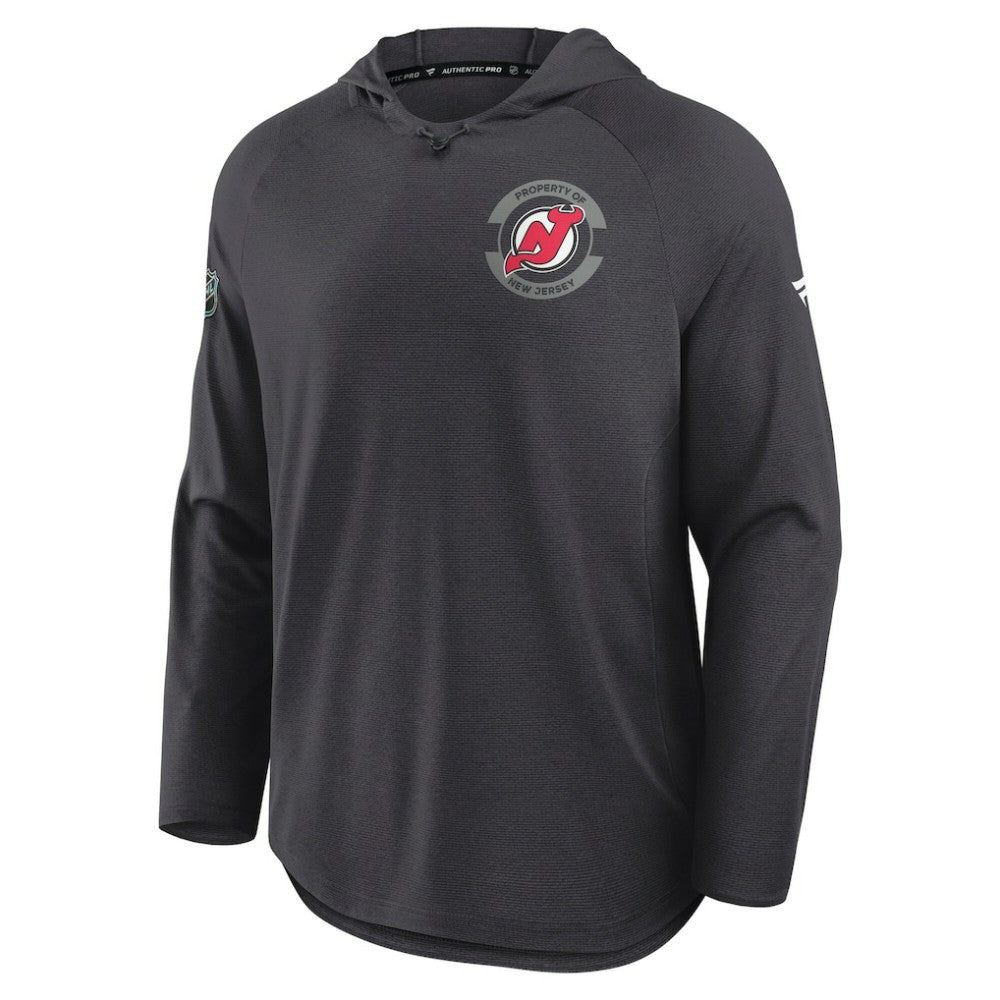 New Jersey Devils Fanatics Authentic Pro Rink Hoodie - Charcoal - NHL 202495244