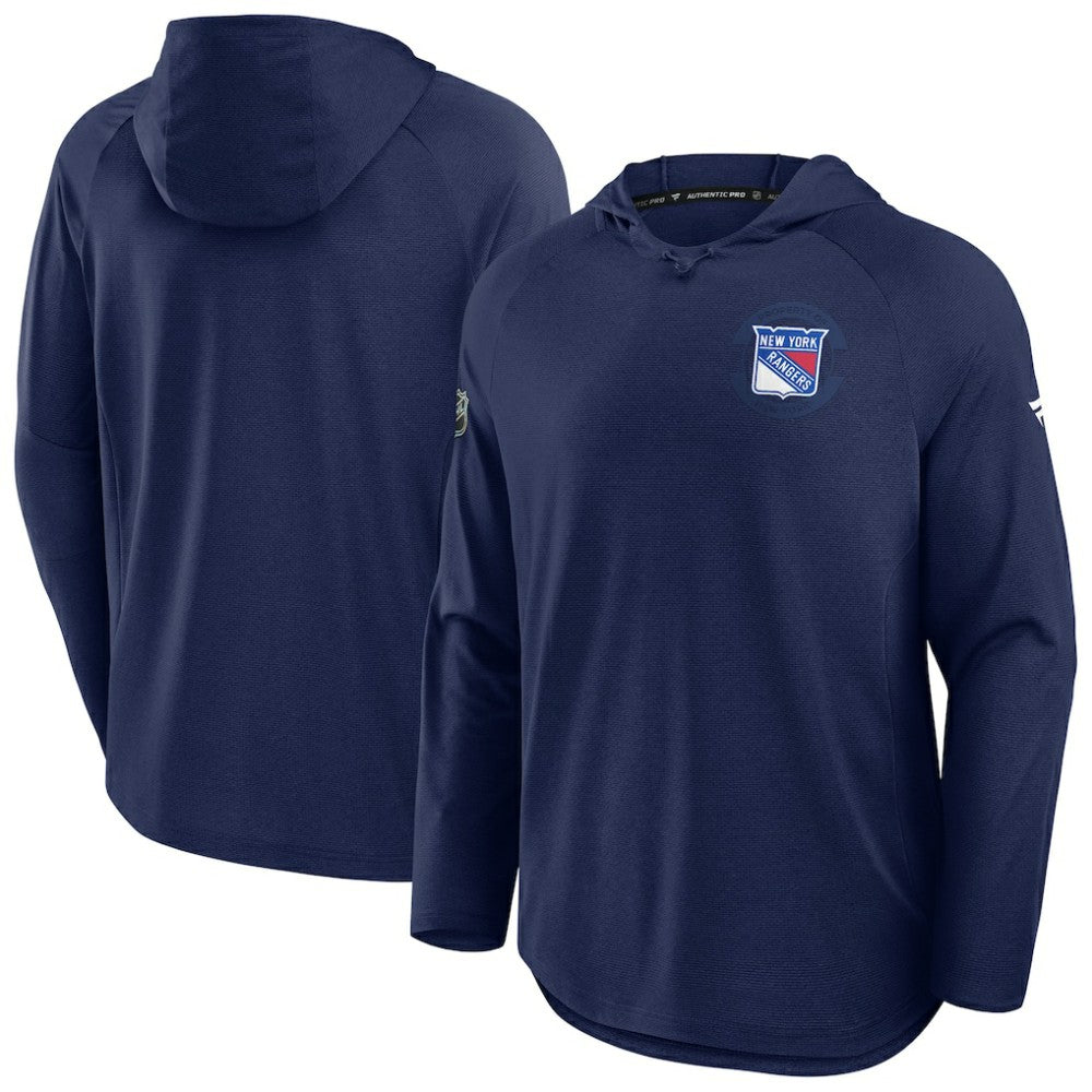 New York Rangers Fanatics Authentic Pro Rink Hoodie - Navy - NHL 202495247