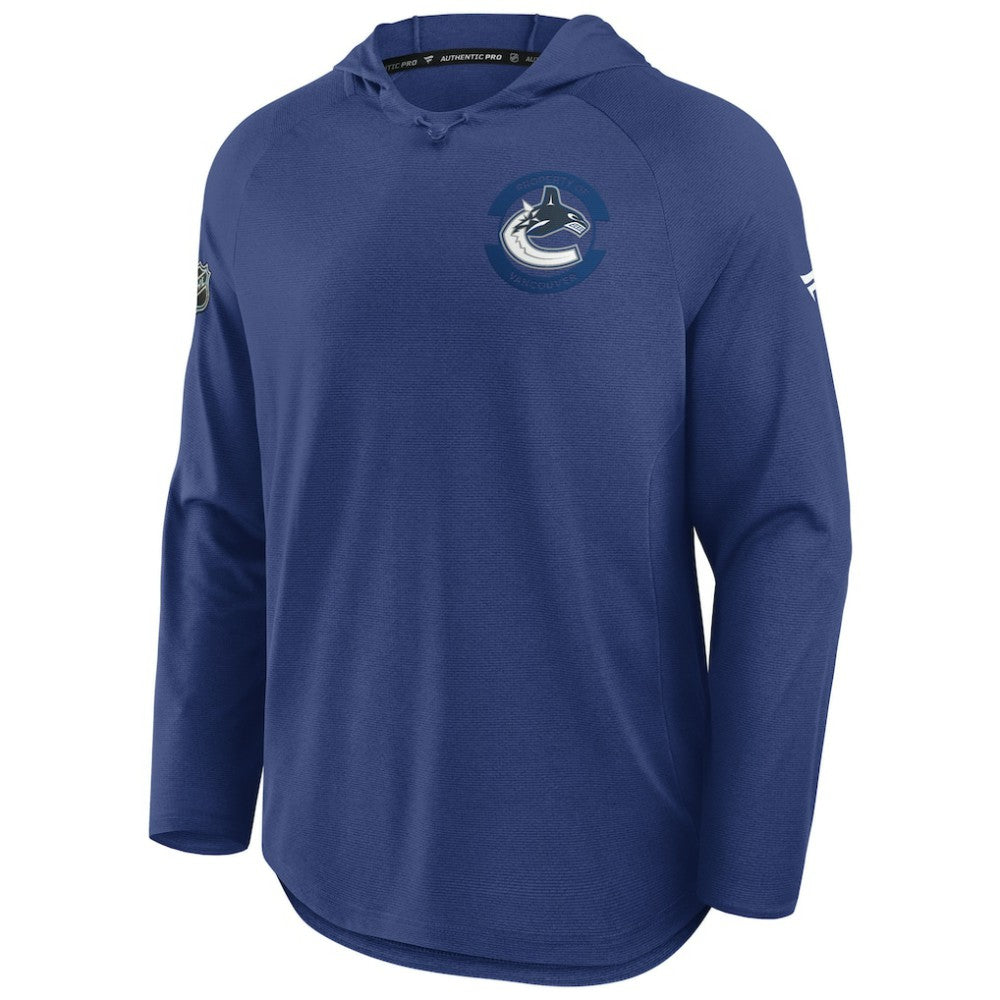 Vancouver Canucks Fanatics Authentic Pro Rink Hoodie - Blue - NHL 202495264