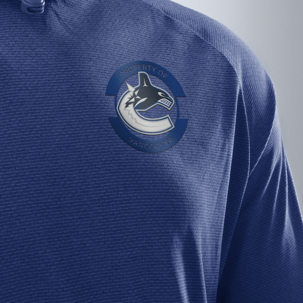 Vancouver Canucks Fanatics Authentic Pro Rink Hoodie - Blue - NHL 202495264