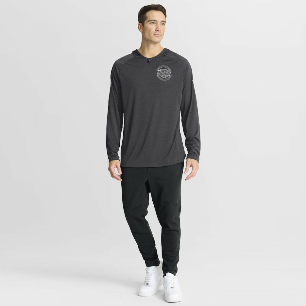 Los Angeles Kings Fanatics Authentic Pro Rink Hoodie - Charcoal - NHL 202495266