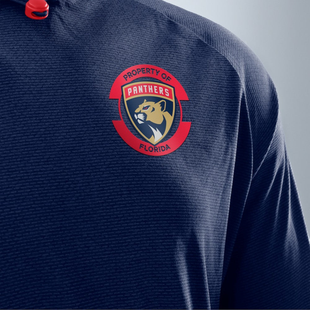 Florida Panthers Fanatics Authentic Pro Rink Raglan Hoodie - Navy - NHL 202495267