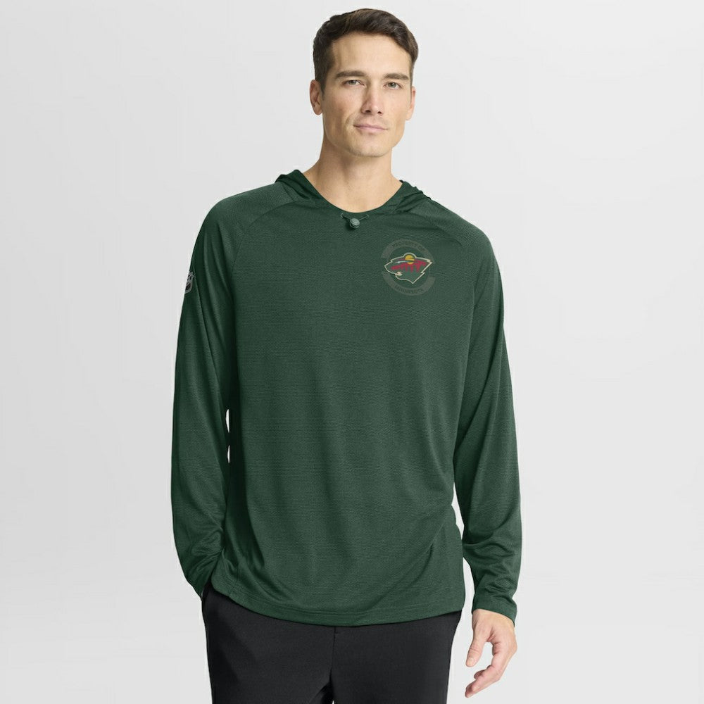 Minnesota Wild Fanatics Authentic Pro Rink Hoodie - Green - NHL 202495269