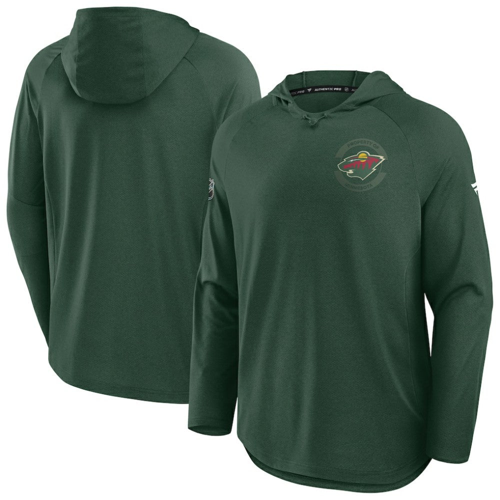 Minnesota Wild Fanatics Authentic Pro Rink Hoodie - Green - NHL 202495269
