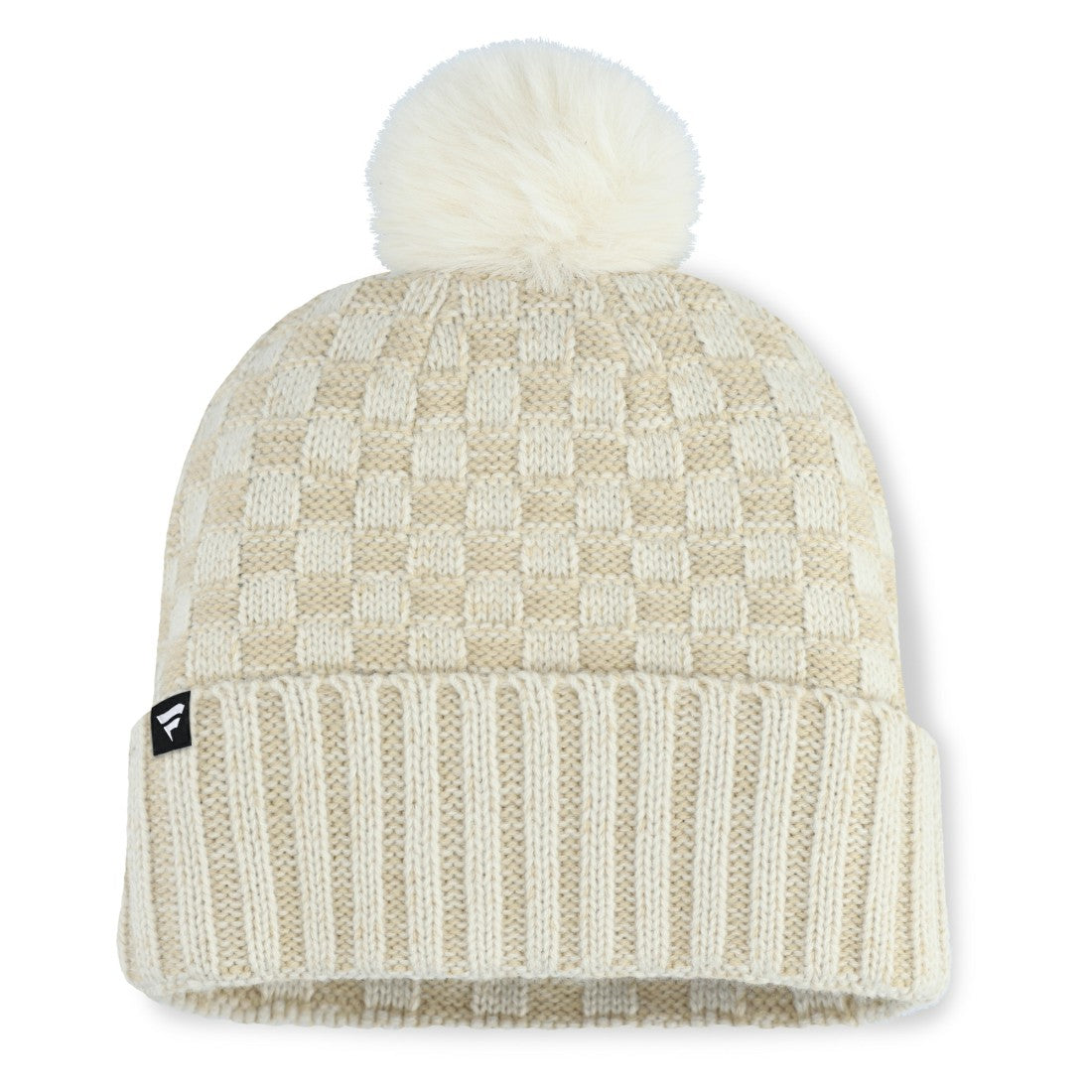 Fanatics New York Jets Women's Nickel Cuffed Knit Hat with Pom Natural